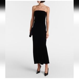 Veronica Beard FLORA DRESS IN BLACK NWT SZ 6 #strapless